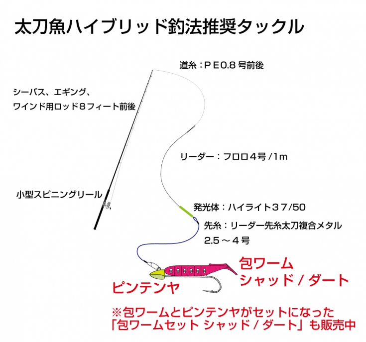 仕掛け 太刀魚 ウキ 釣り